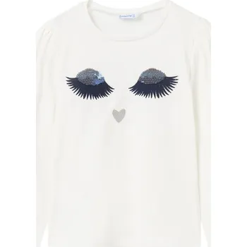 MAYORAL dívčí tričko DR řasy béžová vel. 162 cm