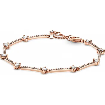 Náramek PANDORA pozlacený náramek Třpytivý pavé náramek 589217C01-20