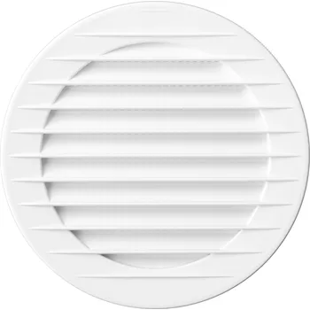 Příslušenství pro vzduchotechniku airRoxy AOZb 60 mm kruhová odvětrávací mřížka se síťkou, bílá (4 ks)
