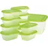 Dóza na potraviny Rotho Sunshine set dóz na potraviny 11 ks transparentní/zelený