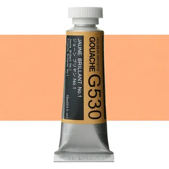 Vodová barva Kvašová barva Holbein 15ml - Jaune Brilant no.1