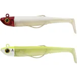 CAPERLAN Měkká nástraha na mořský rybolov texan Combo Ancho 90 8 g Červená hlava / žlutá BÍLÁ|ŽLUTÁ