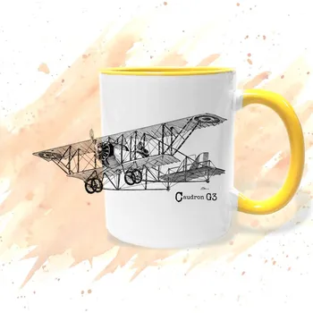 Hrnek - Caudron G3 Barva: Žlutá