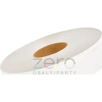 Stuha Stuha plastová 2 cm x 100 m - bílá se vzorem (obyčejná)