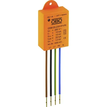 Přepěťová ochrana OBO Bettermann 5092431 ÜSM-20-230I1P+PE zařízení s přepěťovou ochranou 10 kA 1 ks