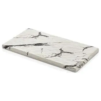 KULSAN MELAMÍNOVÝ MRAMOROVÝ PODNOS 17,7X32,5 CM BÍLÝ