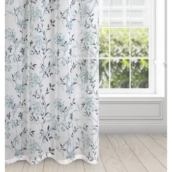 Závěs z etamín Flora modrý (ZEF)