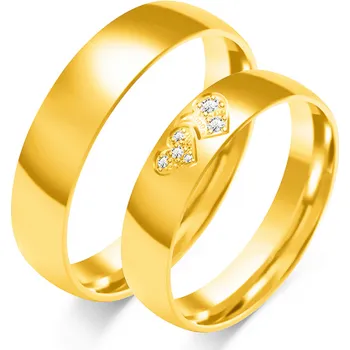 Prsten SOFIA zlatý dámský snubní prsten ZSC-136WYG-DIA