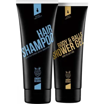 Šampon Angry Beards Shower set Urban Twofinger Set Sprchového gelu a šamponu na vlasy