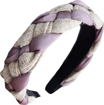 Čelenka Carla Dámská čelenka do vlasů Wonyobbor fialovo-bílá Univerzální