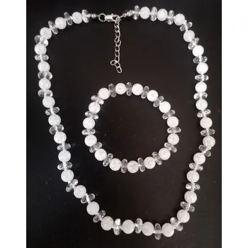 Souprava šperků Luxusní křišťálová sada pro náročné (s chirurgickou ocelí)