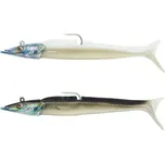 CAPERLAN Měkká nástraha shad smáček Combo Eelo 150 25 g Černý hřbet / bílý hřbet BÍLÁ|ČERNÁ