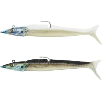 Umělá nástraha CAPERLAN Měkká nástraha shad smáček Combo Eelo 150 25 g Černý hřbet / bílý hřbet BÍLÁ|ČERNÁ