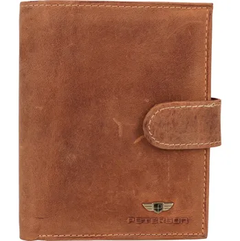 Peněženka Pánská kožená peněženka Peterson David - koňak