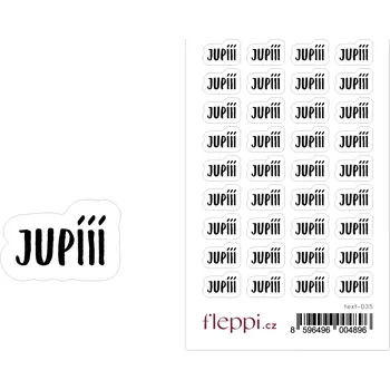 samolepka Fleppi Samolepky Jupííí