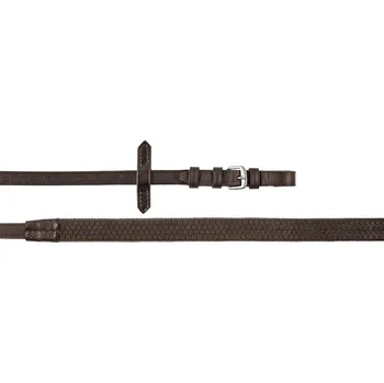 Derby Otěže gumové Derby, různé délky, tmavě hnědé PONY