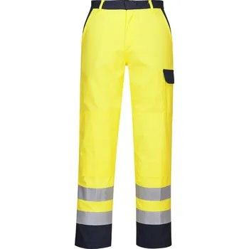 PORTWEST HI-VIS BIZFLAME PRO FR92 / Nehořlvé reflexní kalhoty, antistatické - HV žlutá L