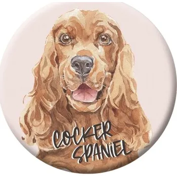 Button (placka) se špendlíkem 44 mm - Cocker Spaniel