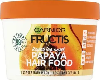 Vlasová regenerace Garnier Fructis Hair Food Papaya Repairing Mask