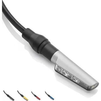 Osvětlení pro motocykl Blinkr pro motocykly: Rizoma Corsa S, Led, zadní, stříbrná, E-mark (1ks) - Zlatá