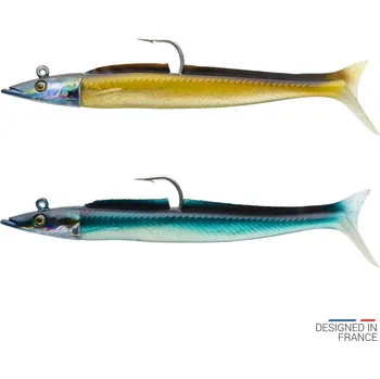 Umělá nástraha CAPERLAN Měkká nástraha shad smáček Combo Eelo 110 8 g Ayu/modrá MODRÁ|ŽLUTÁ