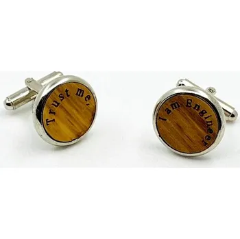 Manžetový knoflíček Manžetové knoflíčky s nápisem Trust me, I am Engineer