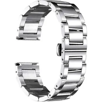 Řemínek na hodinky Ocelový náramek Ricardo Siena, stříbrný - 20 mm