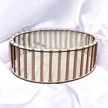 Konstrukce pro vyplétaný košík - ovál 30x20 cm - výška 10 cm