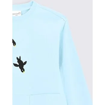 Pánské oblečení Coccodrillo Mikina ZC2132101WIK Modrá Regular Fit 104