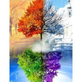 Diamantové malování Amparo Miranda® Diamantový obrázek Čtyři roční období
