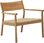 Dubové křeslo Kave Home Yalia s výpletem