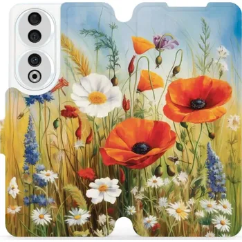 Pouzdro na mobilní telefon Flipové pouzdro Mobiwear - Honor 90 5G - VP43S Letní louka (Knížkové flip pouzdro, obal, kryt na mobil Honor 90 5G - VP43S Letní louka, materiál Umělá kůže + TPU - ochrana 360°, stojánek, silikonová vanička, magnetické zavírání)