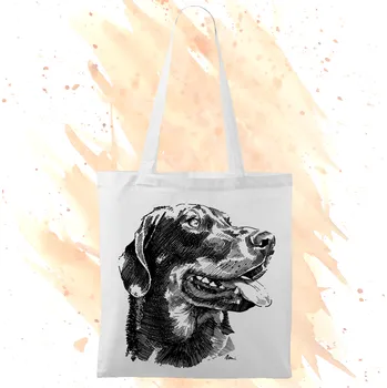 Plátěná taška - Beauceron Barva: Bílá