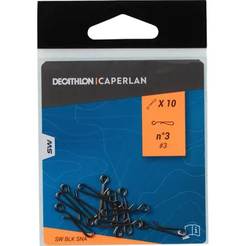 Rybářský háček CAPERLAN Rychlokarabinka na sportovní rybolov č. 3 černá