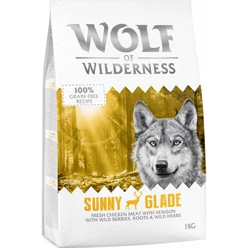 Krmivo pro psa 1 kg Wolf of Wilderness Adult "Sunny Glade" jelen - bez obilovin granule pes
