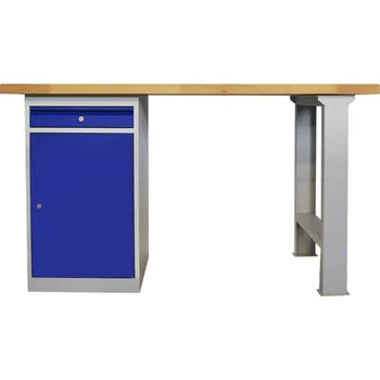 Dílenský stůl Enprag Dílenský stůl CE15_TMR1P - 1x zásuvka a dveře + noha