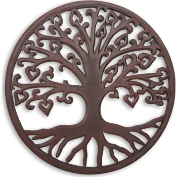 Obraz Touch of Bali / Kintamani Woods Dekorace na zeď Strom života kulatý - hnědý dekorace na zeď