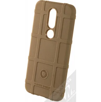 Pouzdro na mobilní telefon 1Mcz Rugged Shield odolný ochranný kryt pro Nokia 7.1 hnědá (brown)