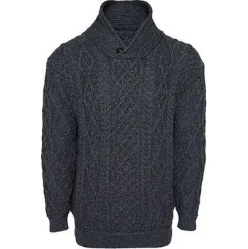 Dámský svetr Vlnka Pánský vlněný svetr Vlnka S18 tmavě šedá velikost oblečení M