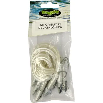 Umělá nástraha RAGOT Sada 8 úhoříků na lov na nástrahu 12 cm perleť 12cm