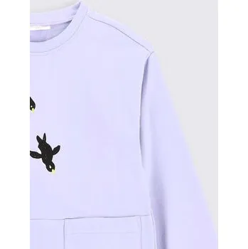 Dámská mikina Coccodrillo Mikina ZC2132101WIK Fialová Regular Fit 116