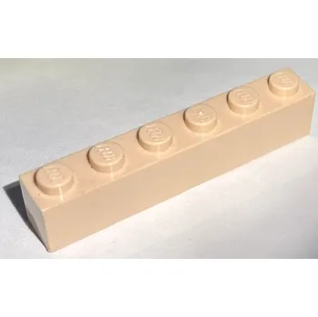 Stavebnice LEGO 3009 Light Nougat Brick 1 x 6 (Světlá nugátová cihla 1 x 6)