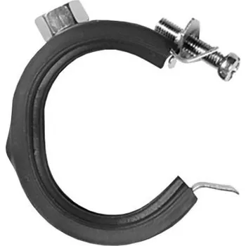 Vodovodní potrubí SOLIDA objímka 40-46mm, 5/4" jednošroubová, s gumou, ocel