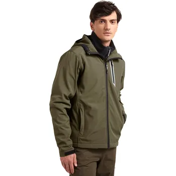 Pánská softshellová bunda DIADORA Sail olivová pánská softshell bunda 3XL