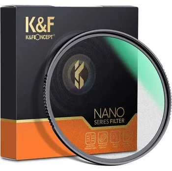 K&F 82MM Nano-X Black Mist Filter 1, HD, Waterproof, Anti Scratch, Green Coated