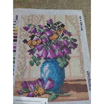 Vyšívací vzor Obrázek na vyšívání 18x24 cm zvonky