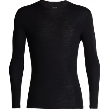 Pánské oblečení pánské merino triko dlouhý rukáv ICEBREAKER Mens 175 Everyday LS Crewe, Black velikost: L