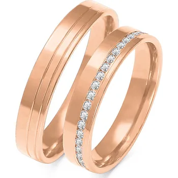 Prsten SOFIA zlatý dámský snubní prsten ZSO-277WRG