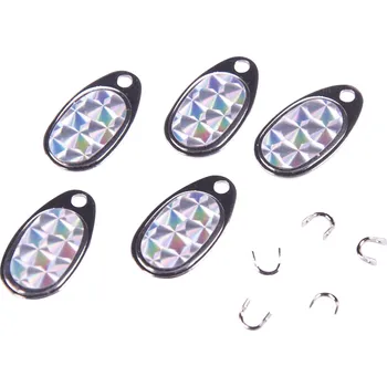 Umělá nástraha WATERQUEEN Lopatka na lov pstruhů stříbrná s úchytem velikost 0+1