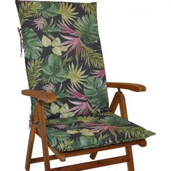 Podsedák Nábytek PEGAS Polstr na teakové zahradní křeslo UNI vysoké - UNIKO list Monstera
